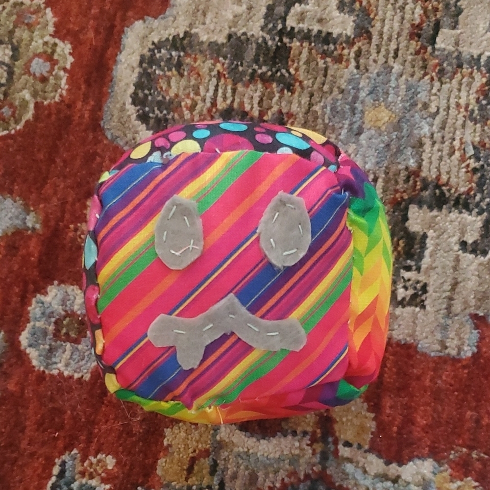 Handmade SlimeCube - Colorful Poky Dots, Stripes, And Mix Goober